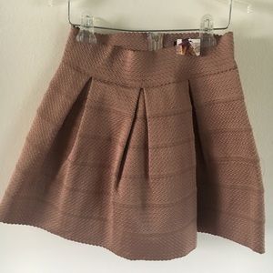 NWT rose gold scuba skirt